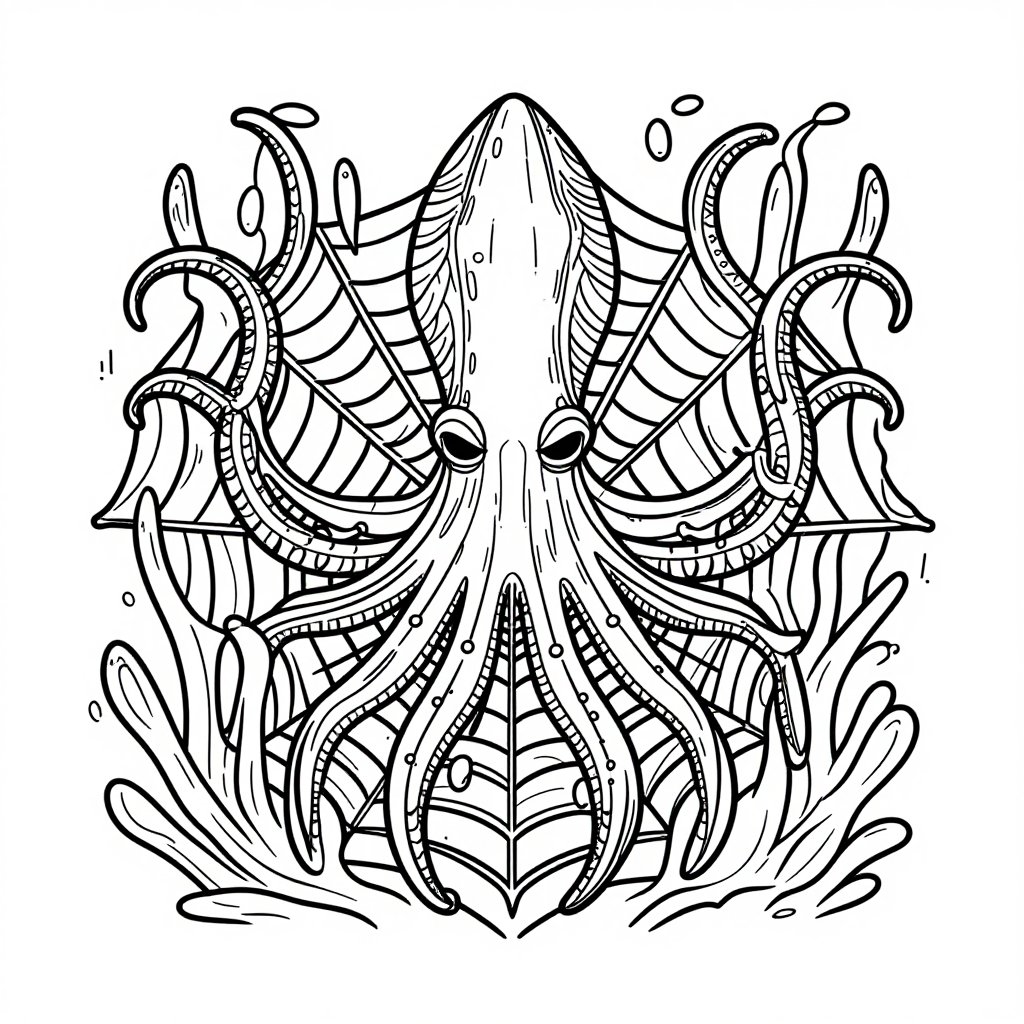 Deep Sea Viperfish - free printable coloring page