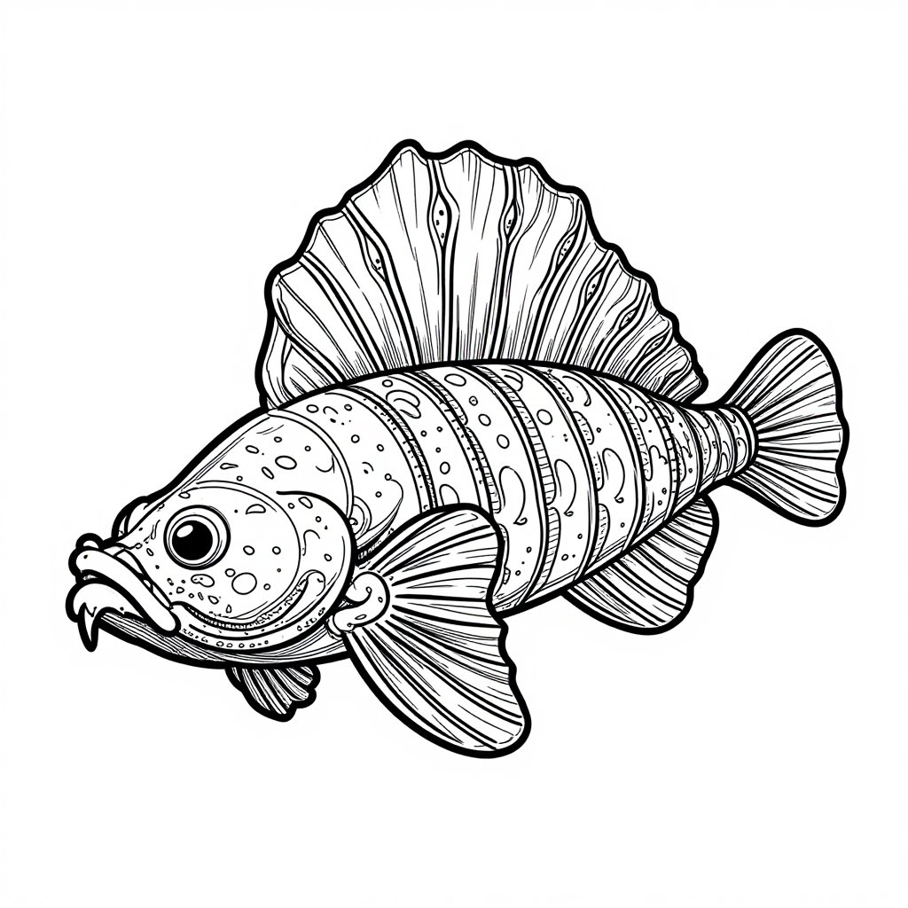 Deep Sea Jellyfish - free printable coloring page