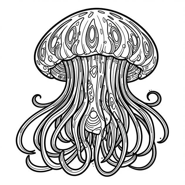 Bobbit Worm - Free printable coloring page