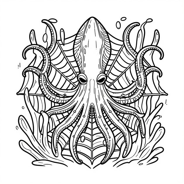 Deep Sea Viperfish - Free printable coloring page