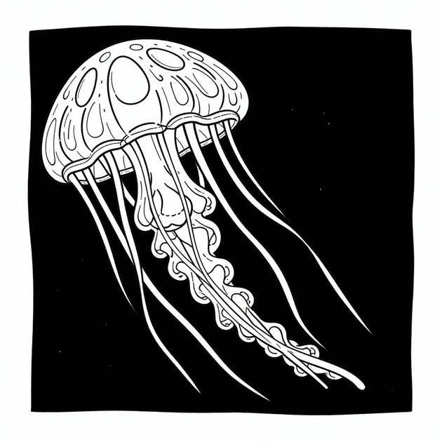 Vampire Squid - Free printable coloring page