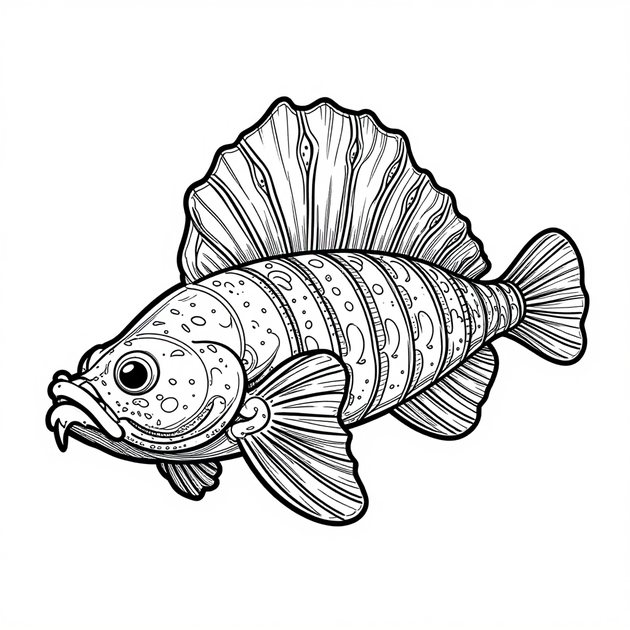 Deep Sea Jellyfish - Free printable coloring page