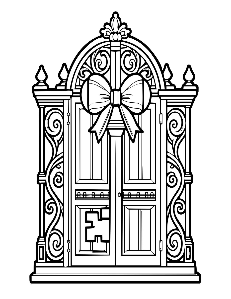 Church Key - free printable coloring page