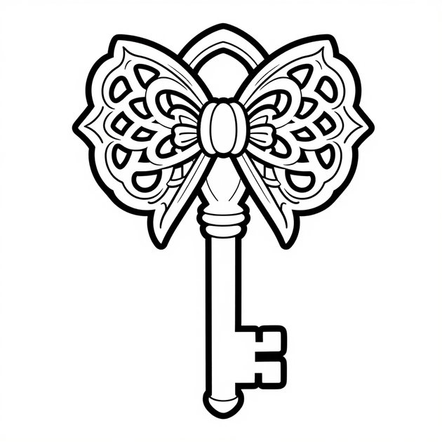 Key on Velvet - Free printable coloring page