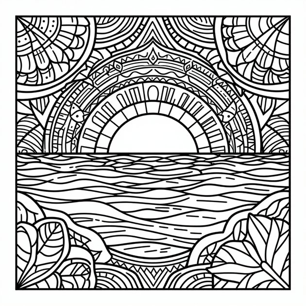 Narwhal Pod - Free printable coloring page