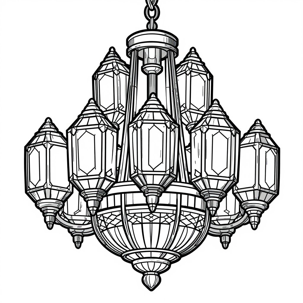 Elevator Doors - free printable coloring page