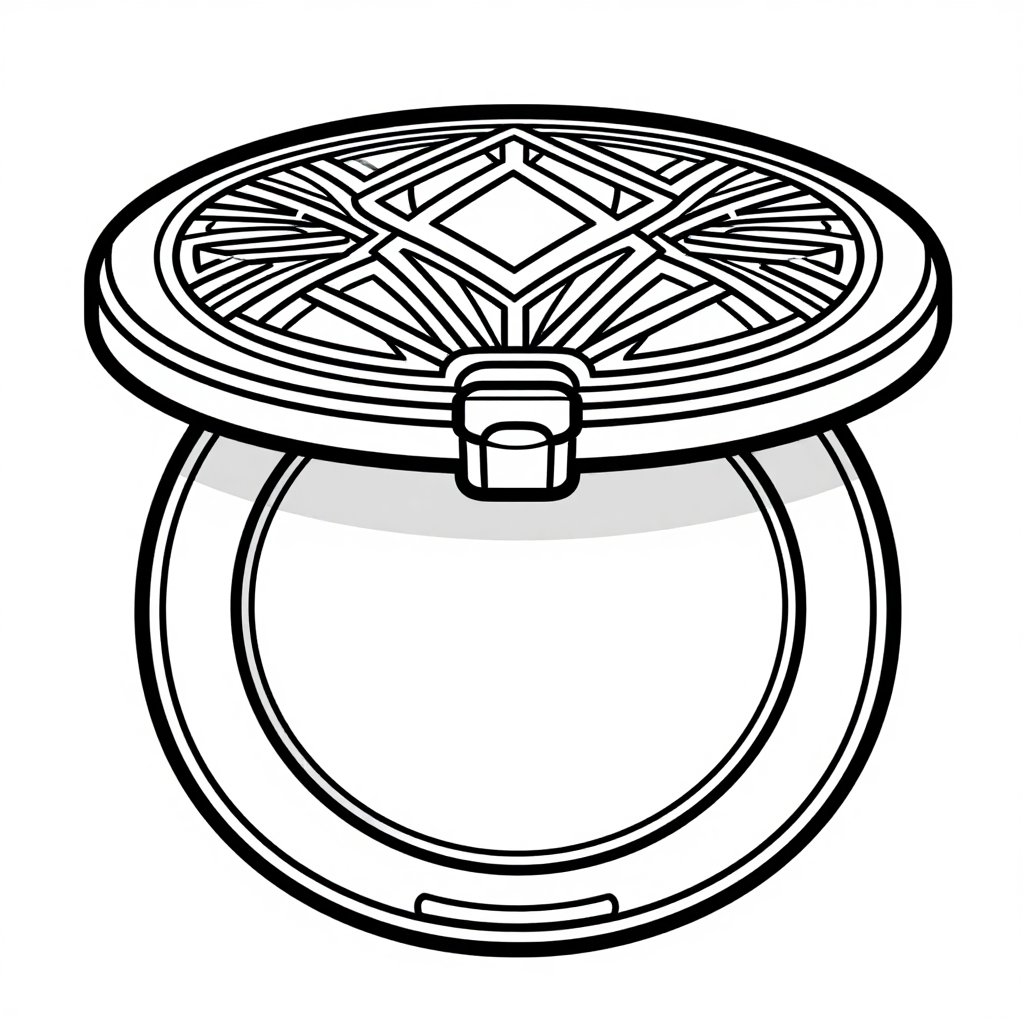 Palm Court - free printable coloring page