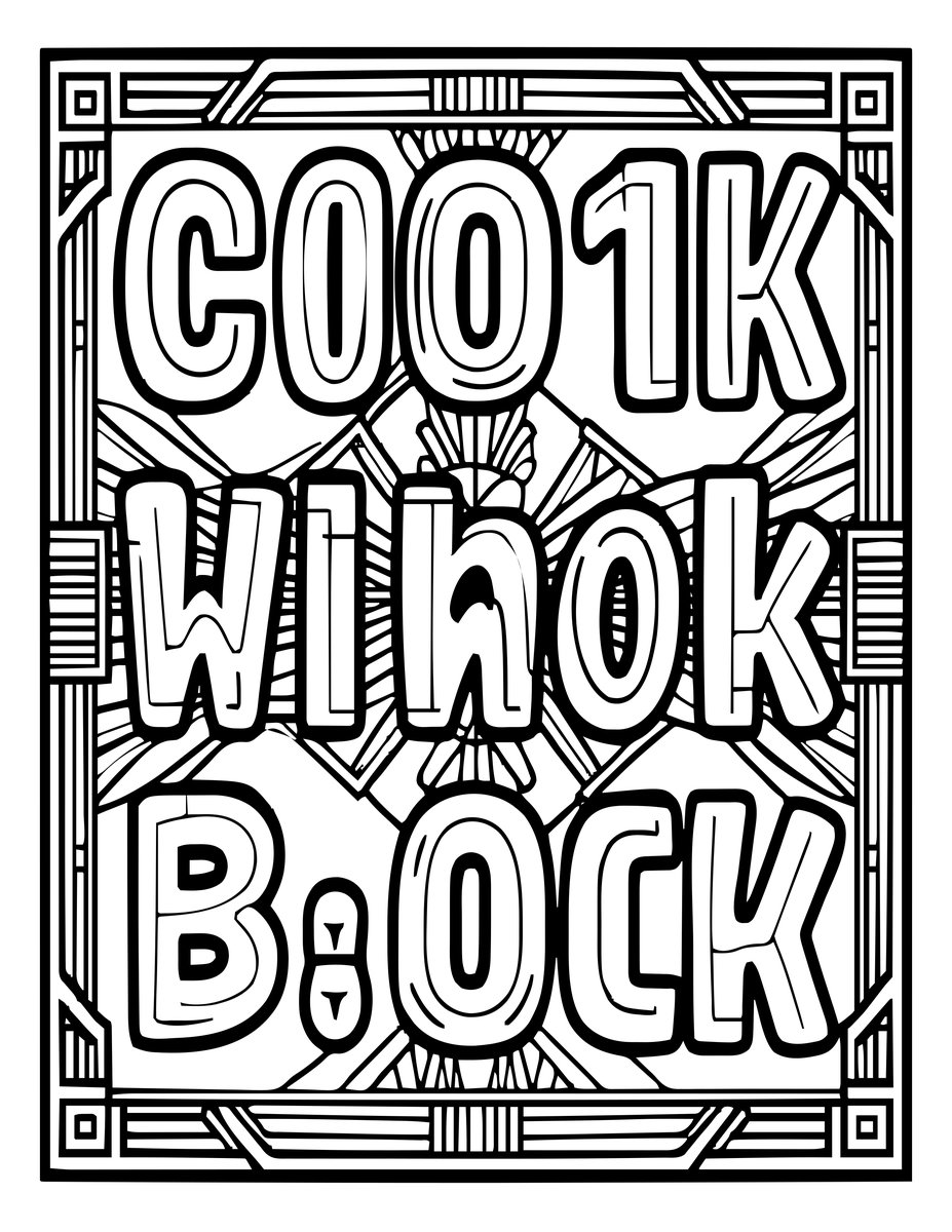 Typeface Display - free printable coloring page