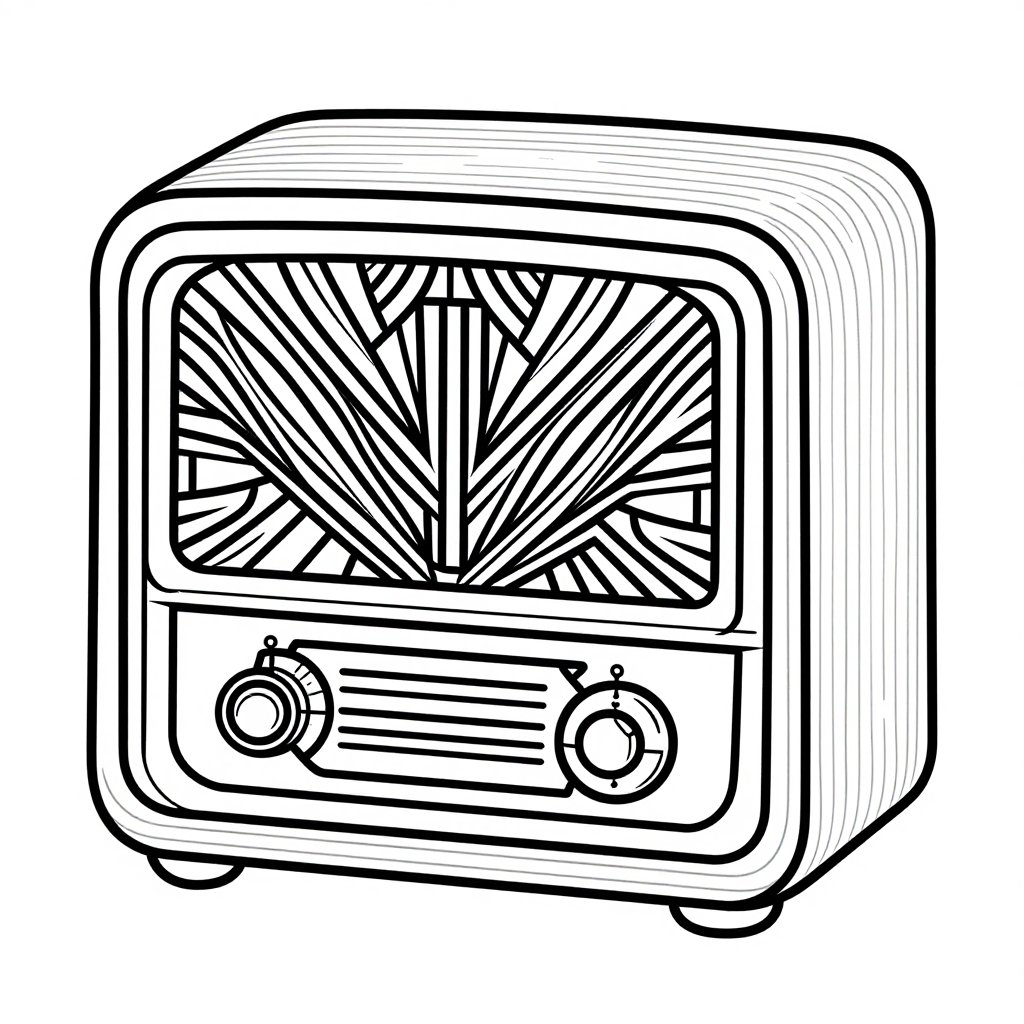 Zigzag Border - free printable coloring page