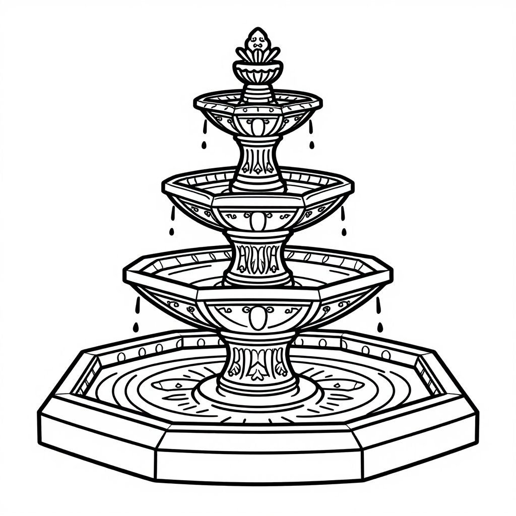 Cocktail Party - free printable coloring page