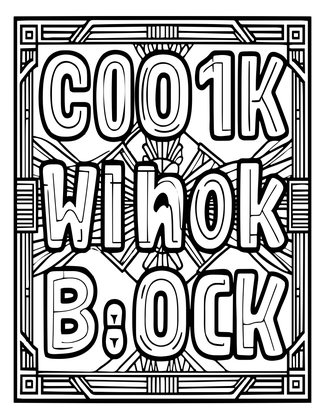 Typeface Display - Free printable coloring page