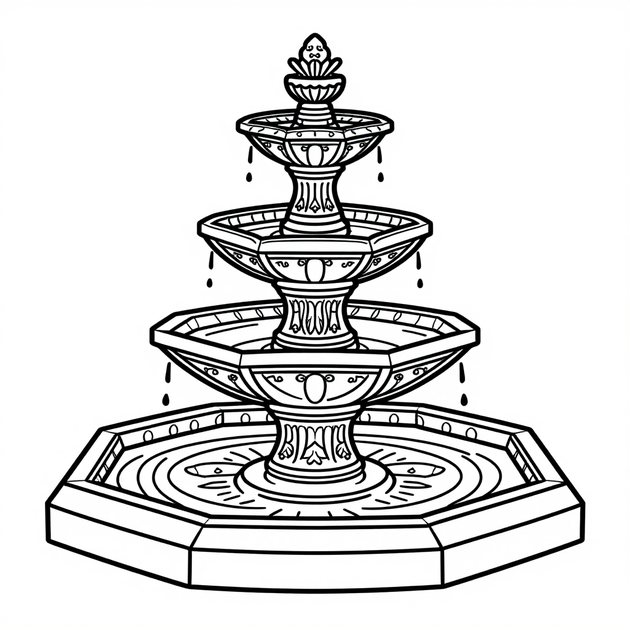 Cocktail Party - Free printable coloring page