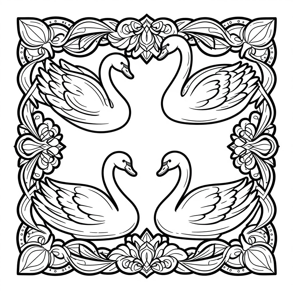 Art Nouveau Door - free printable coloring page