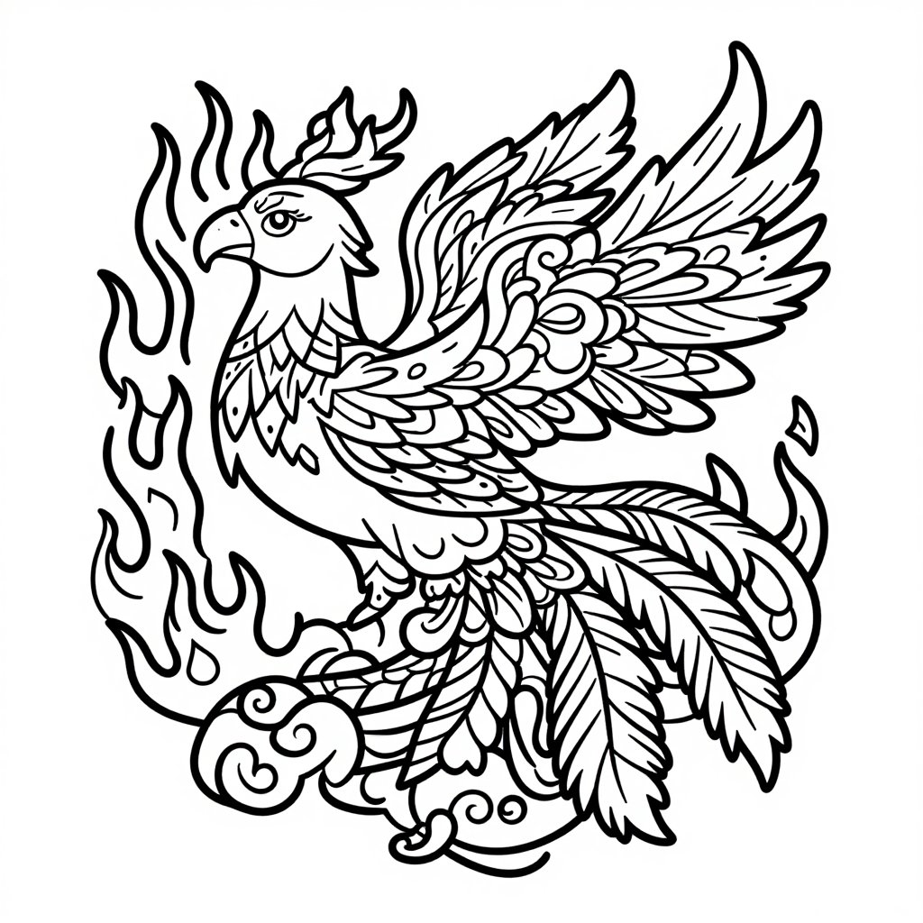 Moon Goddess - free printable coloring page