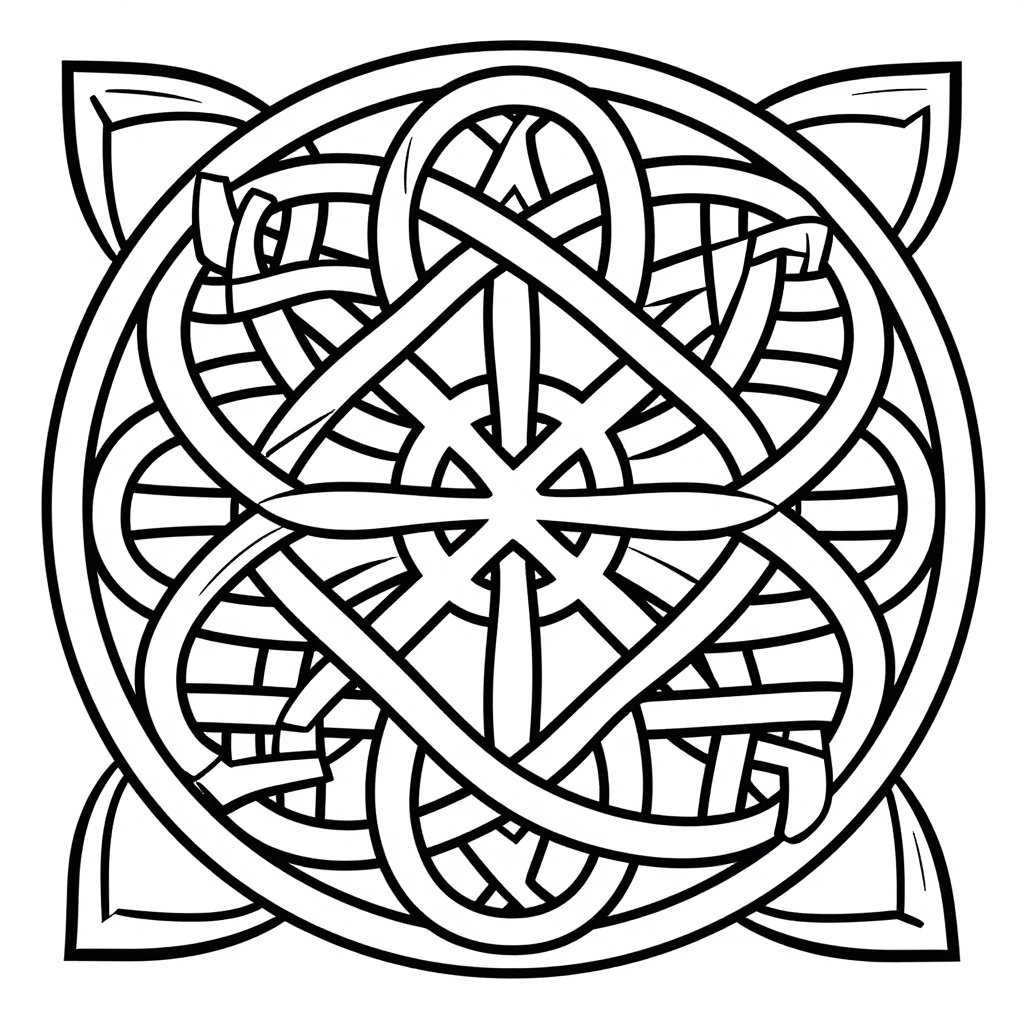 Botanical Border - free printable coloring page