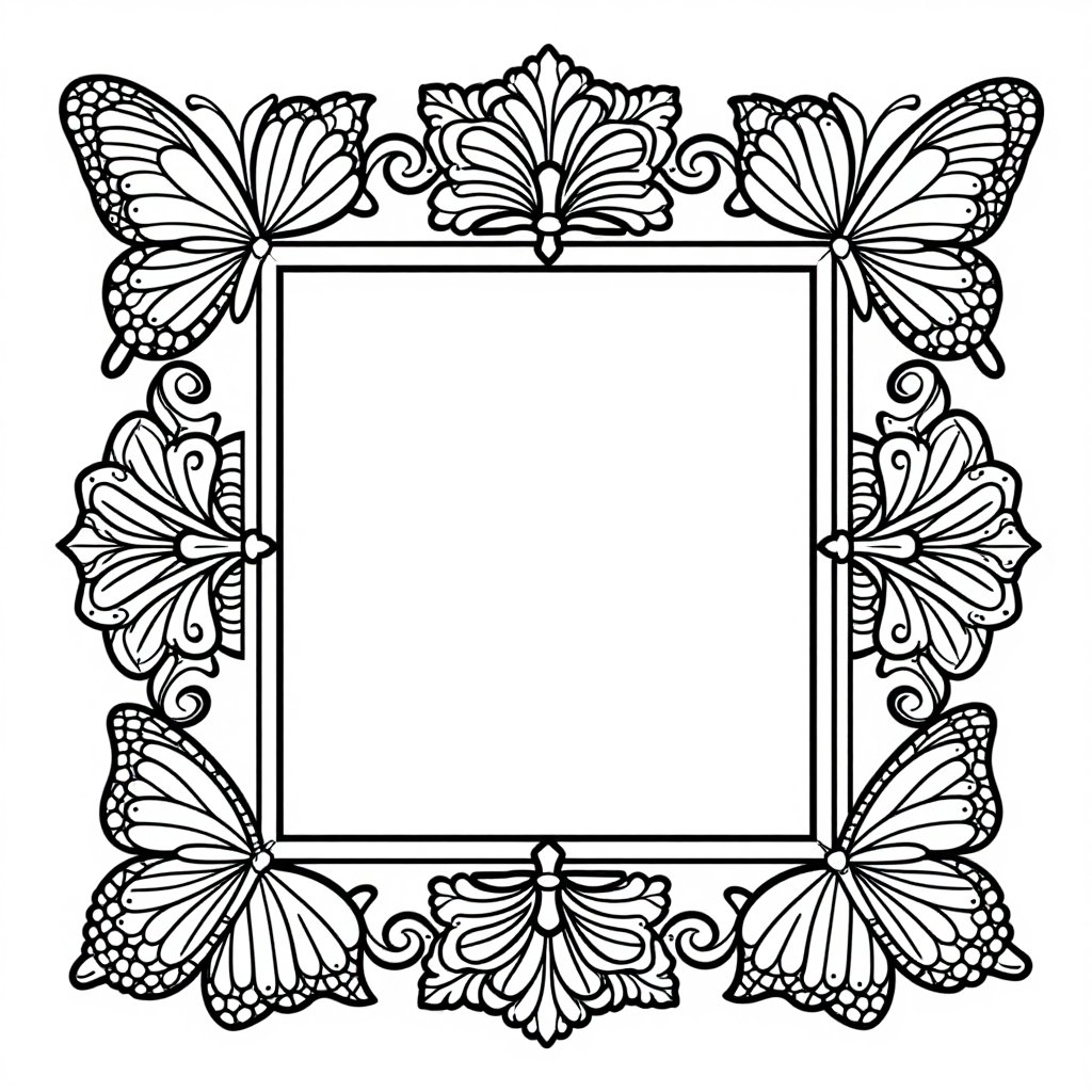 Water Lily Panel - free printable coloring page
