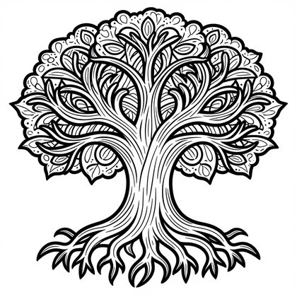 Mermaid Panel - Free printable coloring page