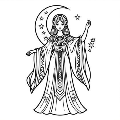 Thistle Design - Free printable coloring page