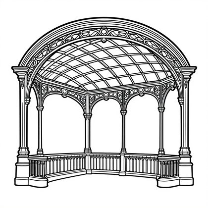 Floral Alphabet - Free printable coloring page