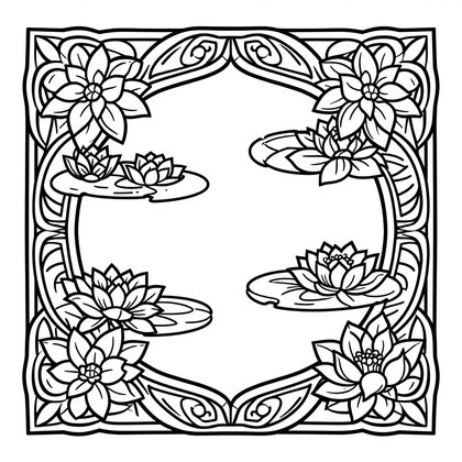 Mucha Portrait - Free printable coloring page