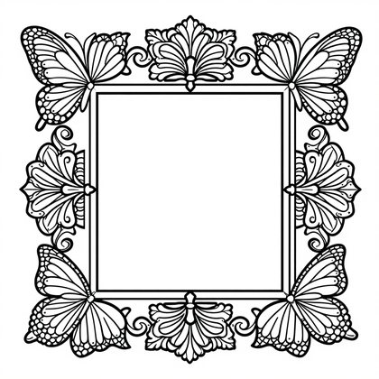 Water Lily Panel - Free printable coloring page
