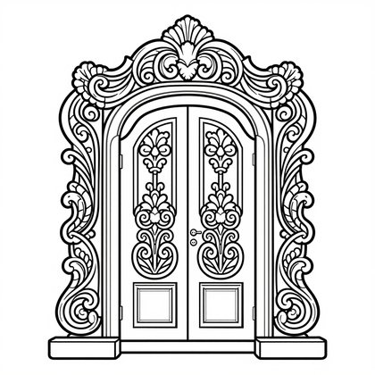 Ginkgo Leaf - Free printable coloring page