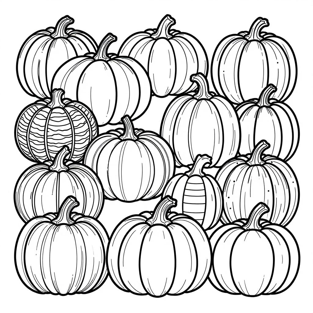 Autumn Harvest coloring pages collection - 30 free printable pages