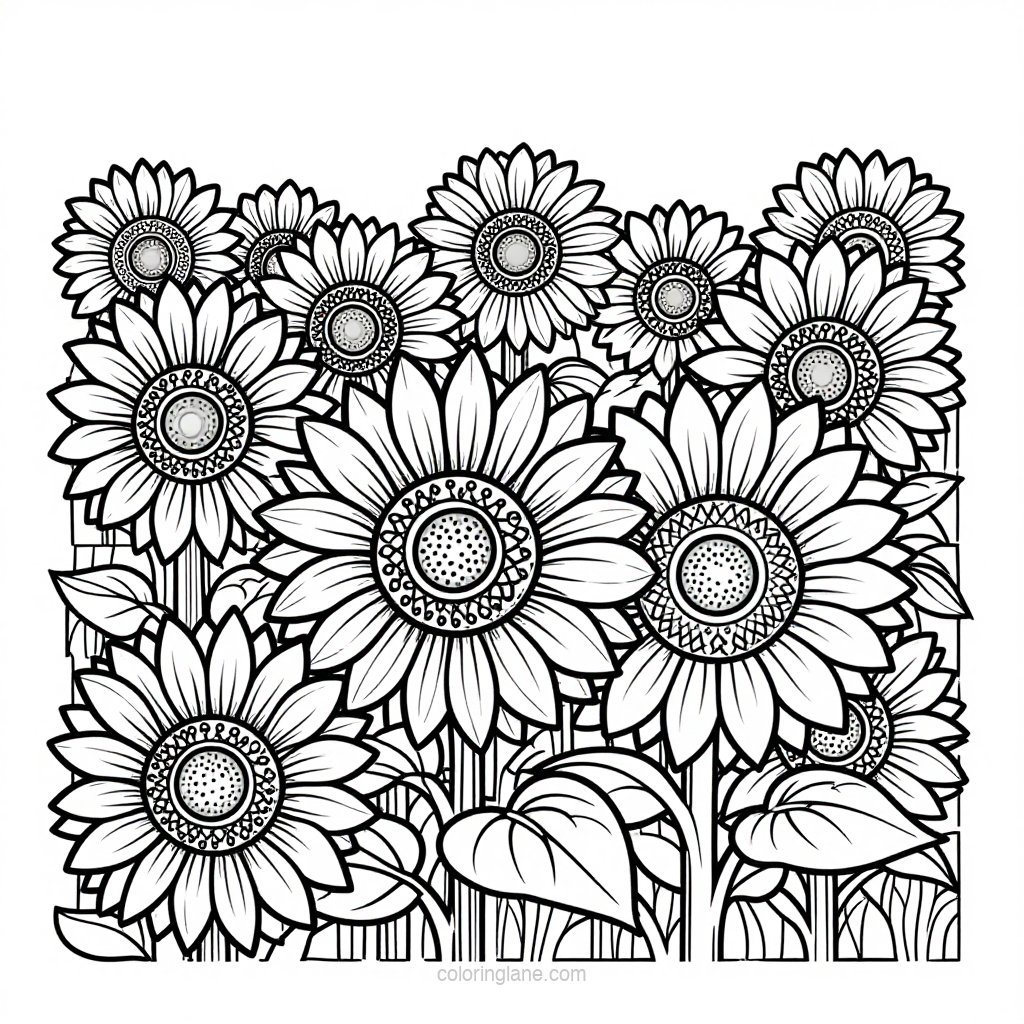 Harvest Table - free printable coloring page