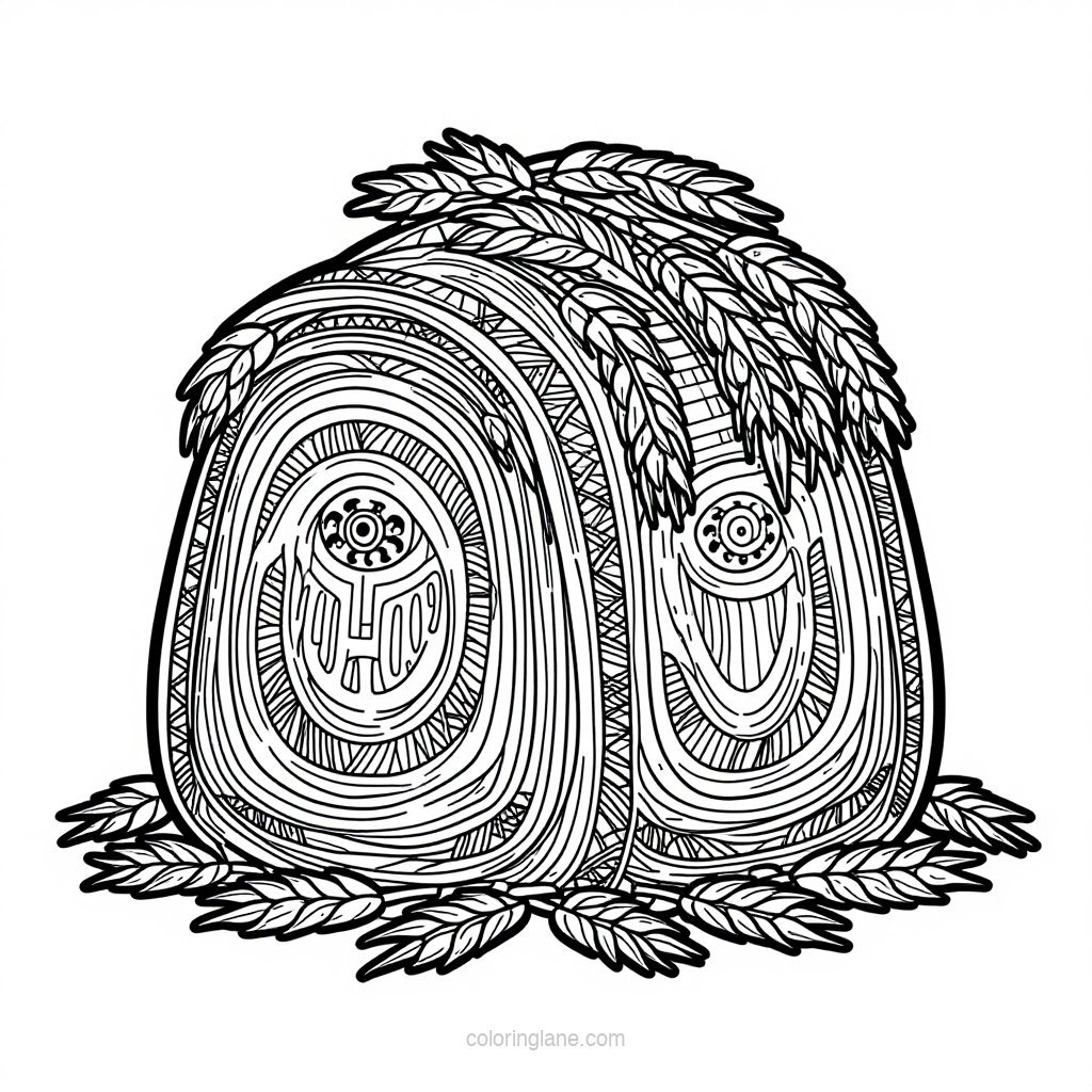 Deer in Fall - free printable coloring page