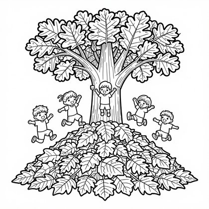 Harvest Moon - Free printable coloring page