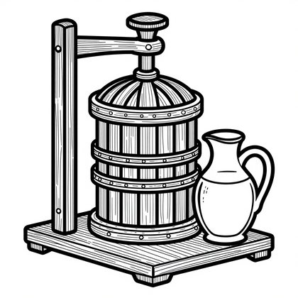 Cattails at Pond - Free printable coloring page