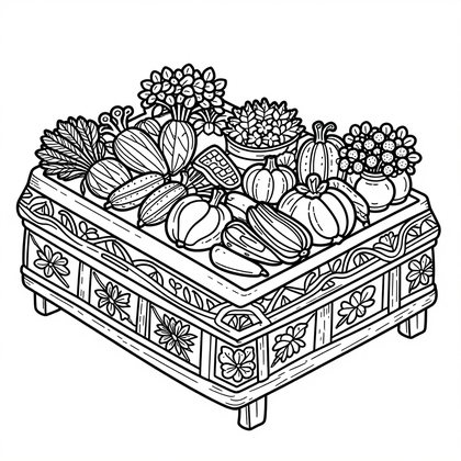 Cider Press - Free printable coloring page