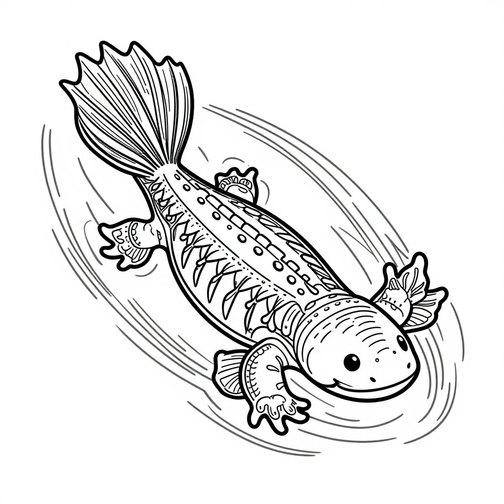 Gill Detail - free printable coloring page