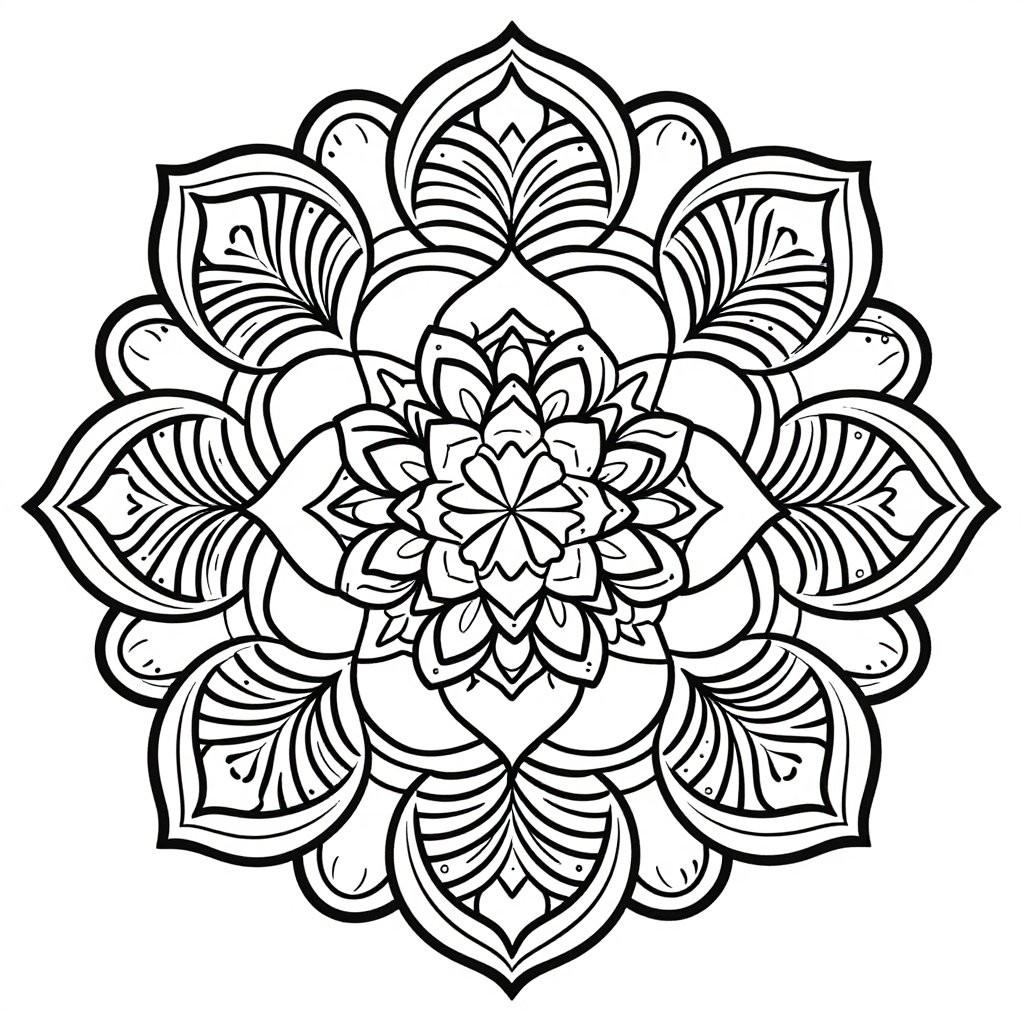 Mossy Rock - free printable coloring page