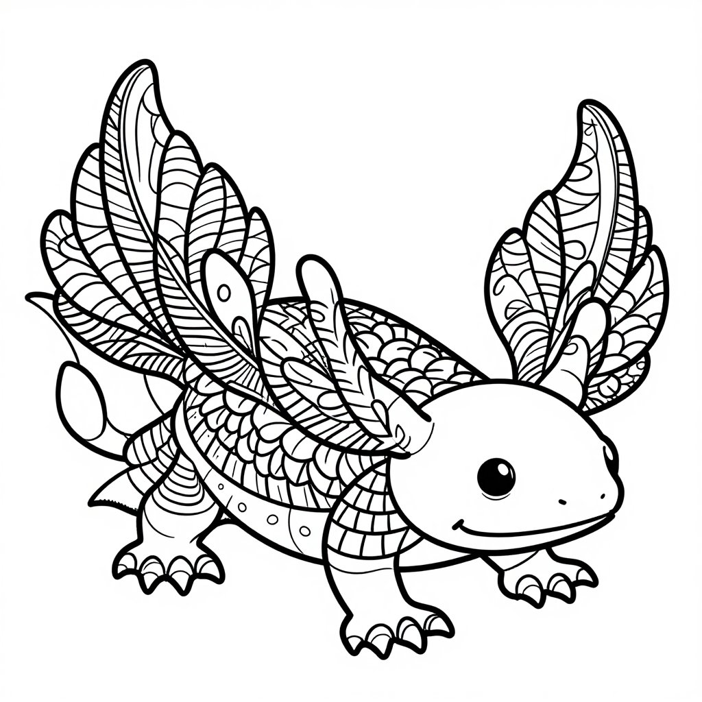 Floating Still - free printable coloring page