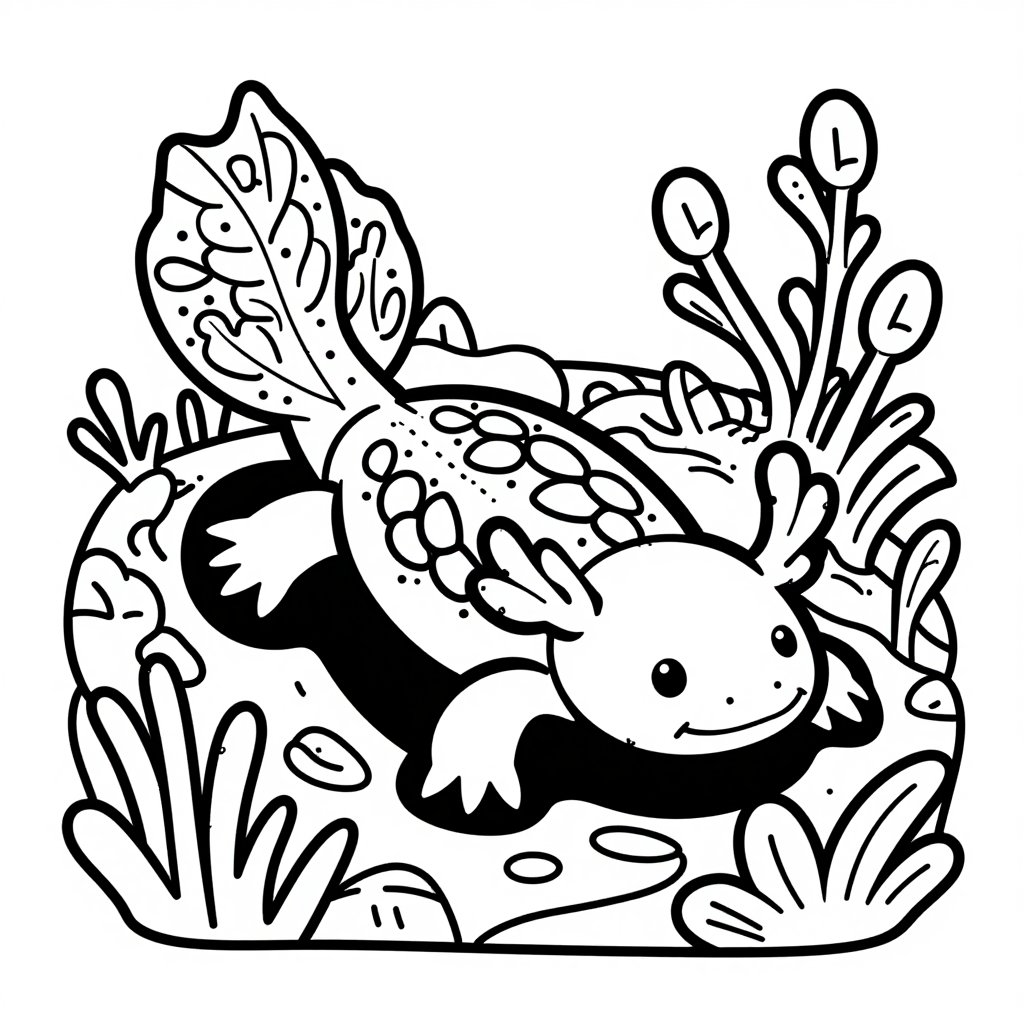 Eggs and Nest - free printable coloring page