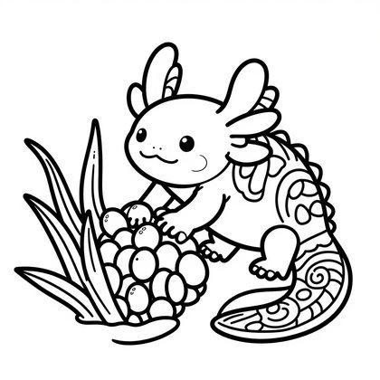 Floral Surround - Free printable coloring page