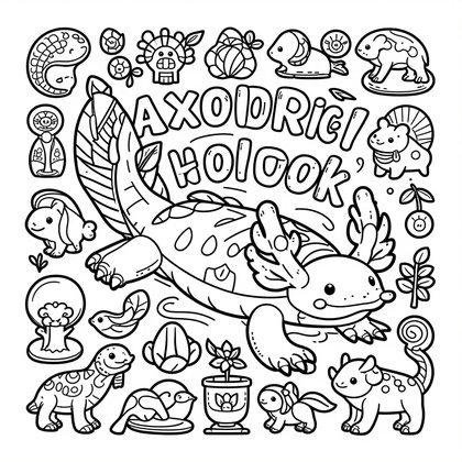 Pattern Scales - Free printable coloring page