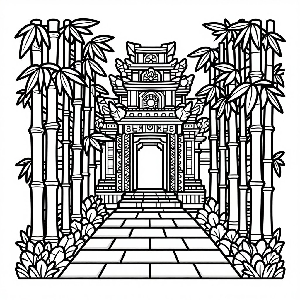 Calligraphy - free printable coloring page