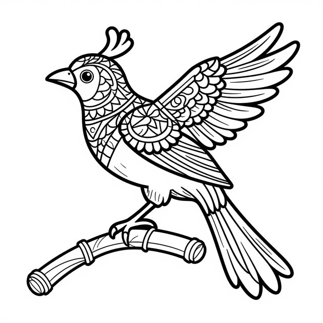 Night Forest - Free printable coloring page