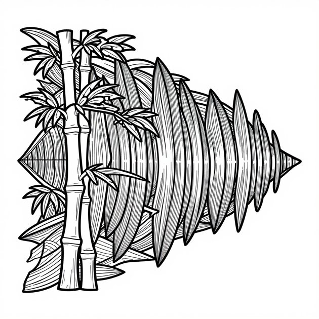 Reflected Pond - Free printable coloring page