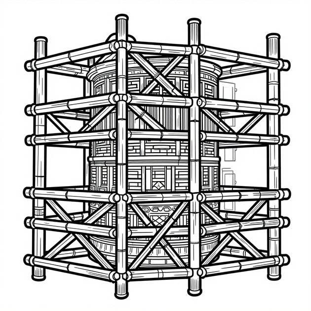 Bird Landing - Free printable coloring page
