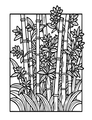 Flowering - Free printable coloring page