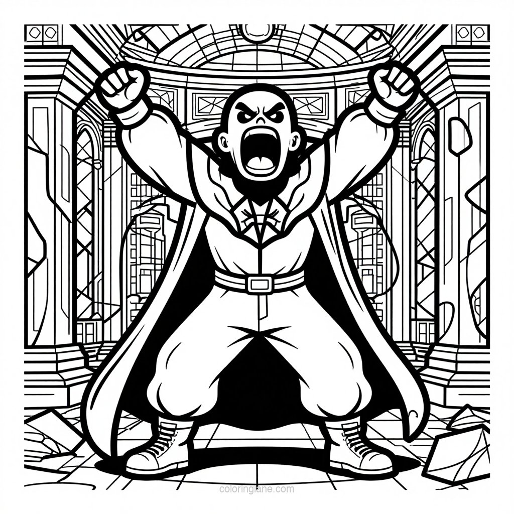 Ancient Oak - free printable coloring page