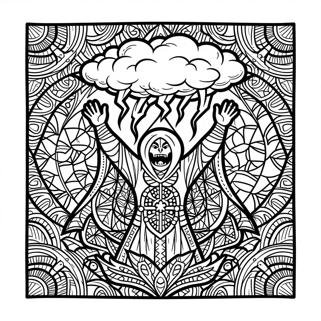 Mist Form - free printable coloring page