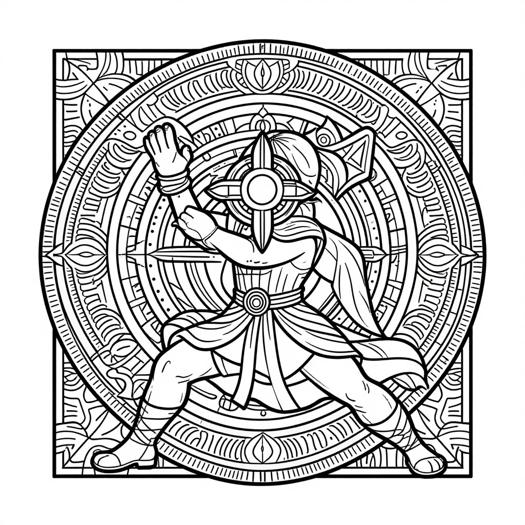 Storm Calling - free printable coloring page