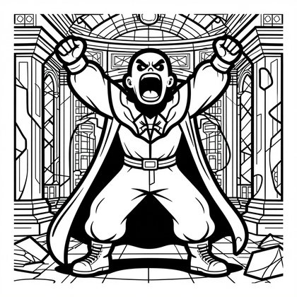 Ancient Oak - Free printable coloring page