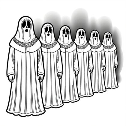 Frozen in Time - Free printable coloring page