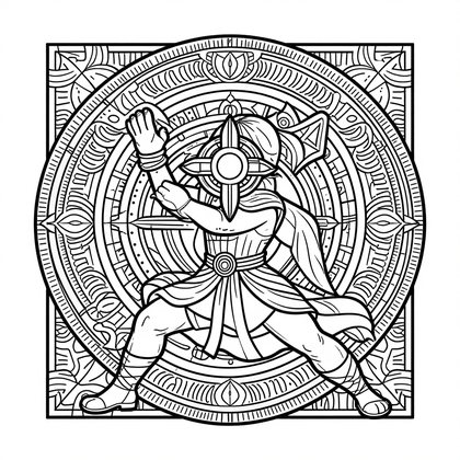 Storm Calling - Free printable coloring page