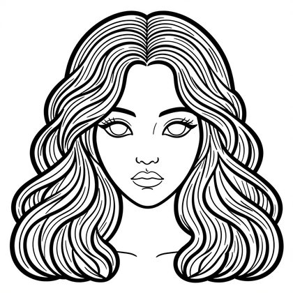 Hollow Eyes - Free printable coloring page